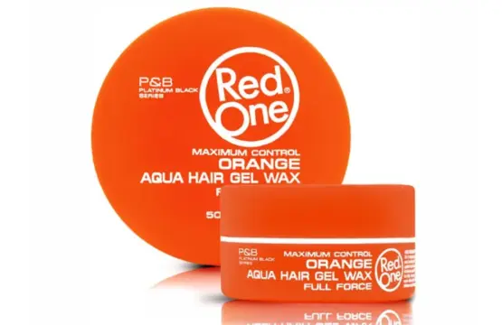 Red One Hair Styling Aqua Hair Gel Wax Orange 50ml